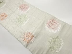 ふくれ織仕覆模様織出し名古屋帯